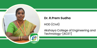 Akshaya College of Engineering and Technology, HOD (Civil): Dr. R.Prem Sudha Interview